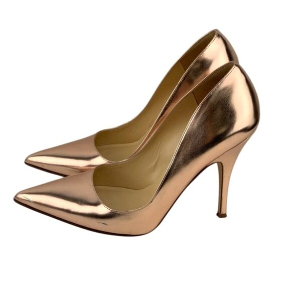 Kate Spade New York Metallic Rose Gold Stiletto Pumps Size 8 B - Picture 4 of 7